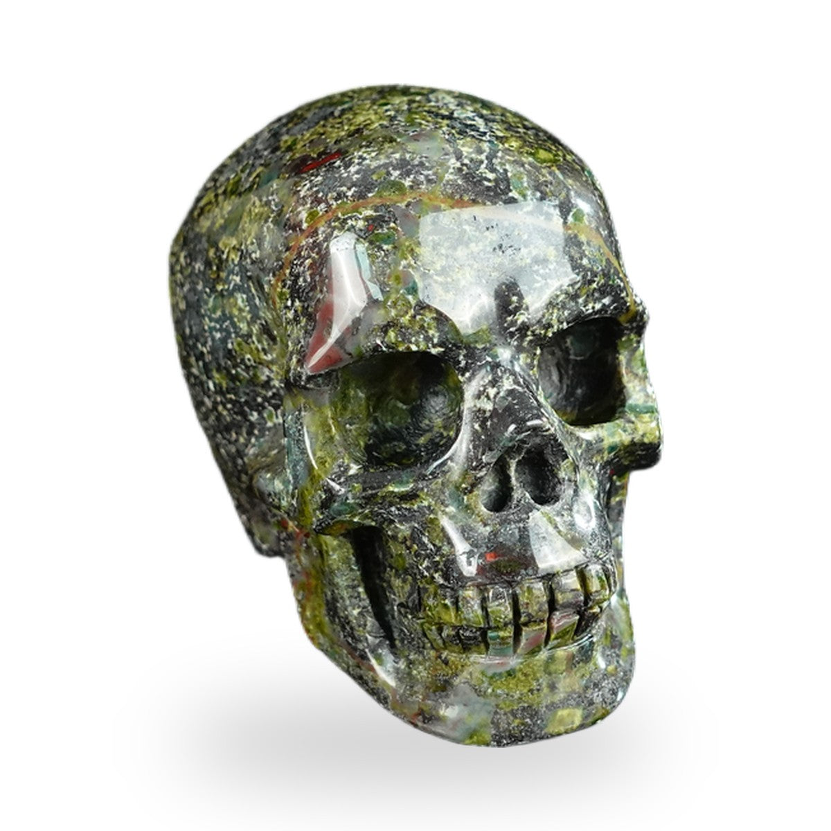 Dragon Blood Jasper crystal skull 2.2" SKH20DB04 photo 2