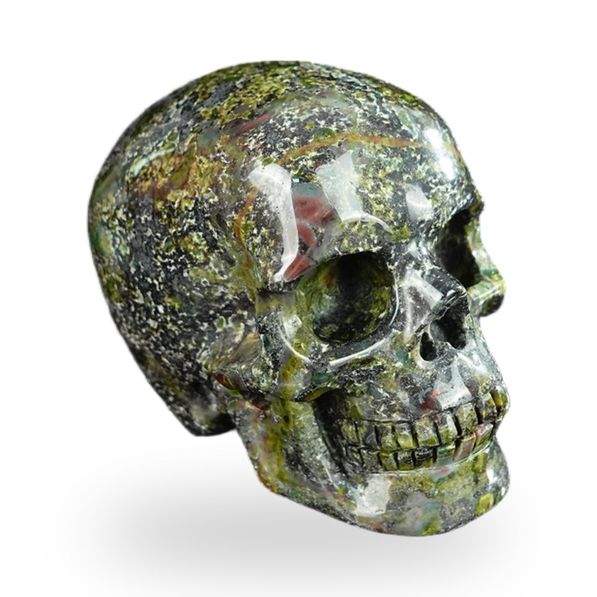Dragon Blood Jasper crystal skull 2.2" SKH20DB04 photo 3