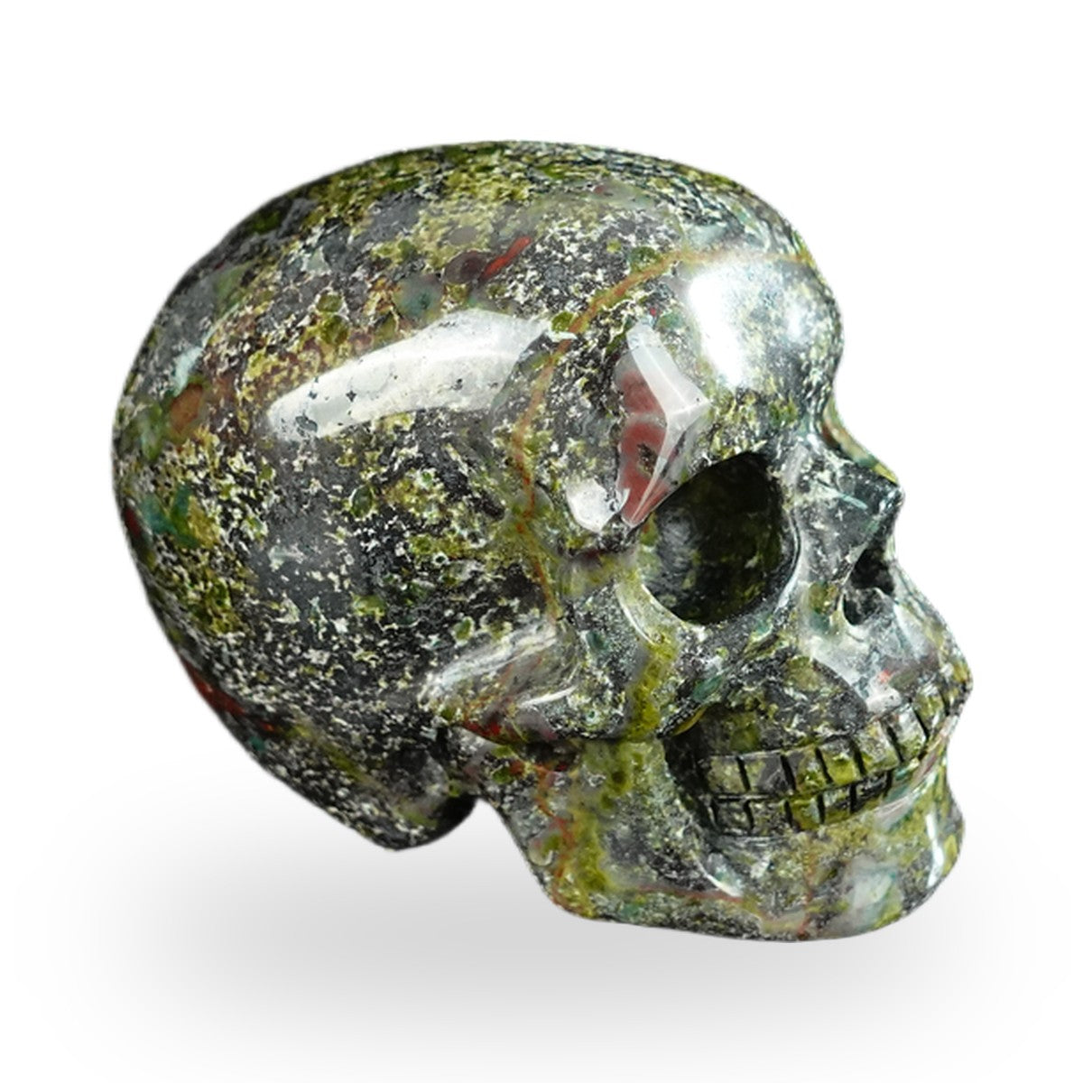Dragon Blood Jasper crystal skull 2.2" SKH20DB04 photo 4