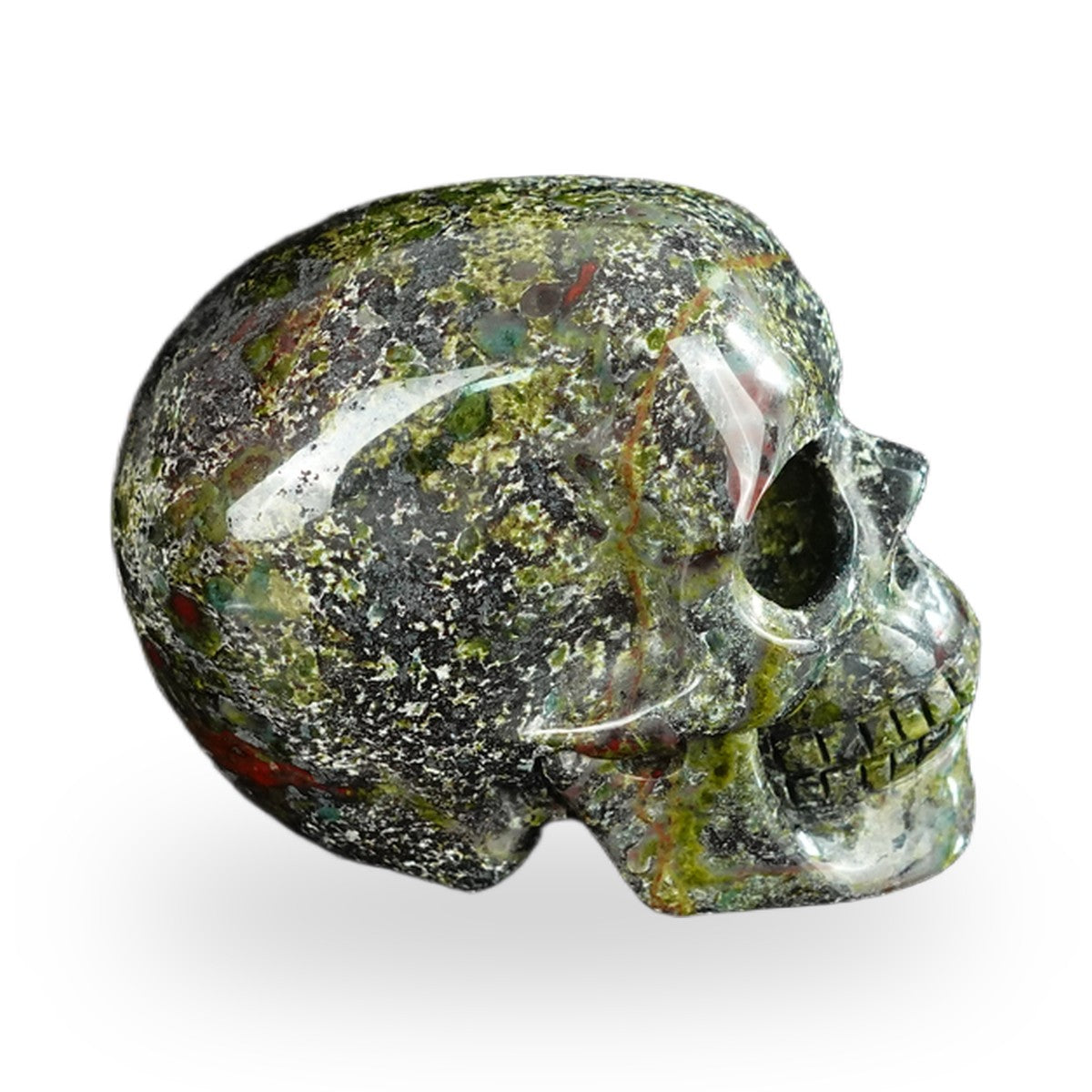 Dragon Blood Jasper crystal skull 2.2" SKH20DB04 photo 5