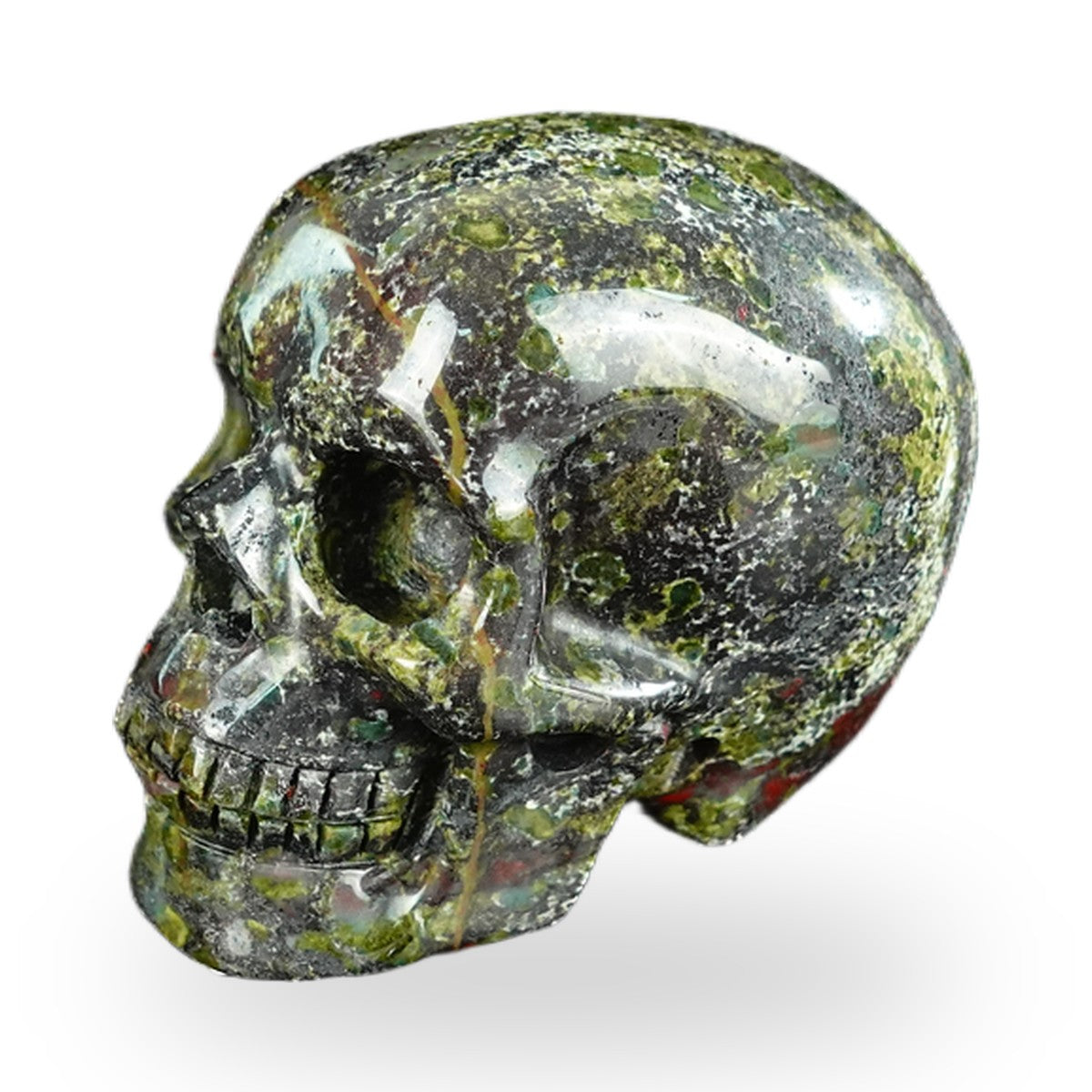 Dragon Blood Jasper crystal skull 2.2" SKH20DB04 photo 7
