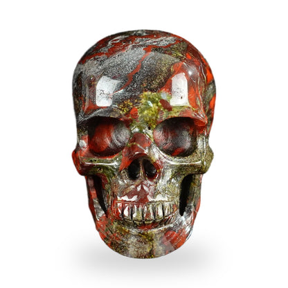 Dragon Blood Jasper crystal skull 2.2" SKH20DB05 photo 1