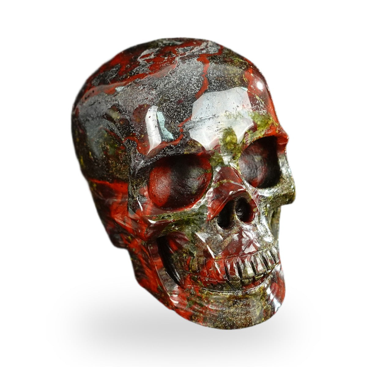 Dragon Blood Jasper crystal skull 2.2" SKH20DB05 photo 2