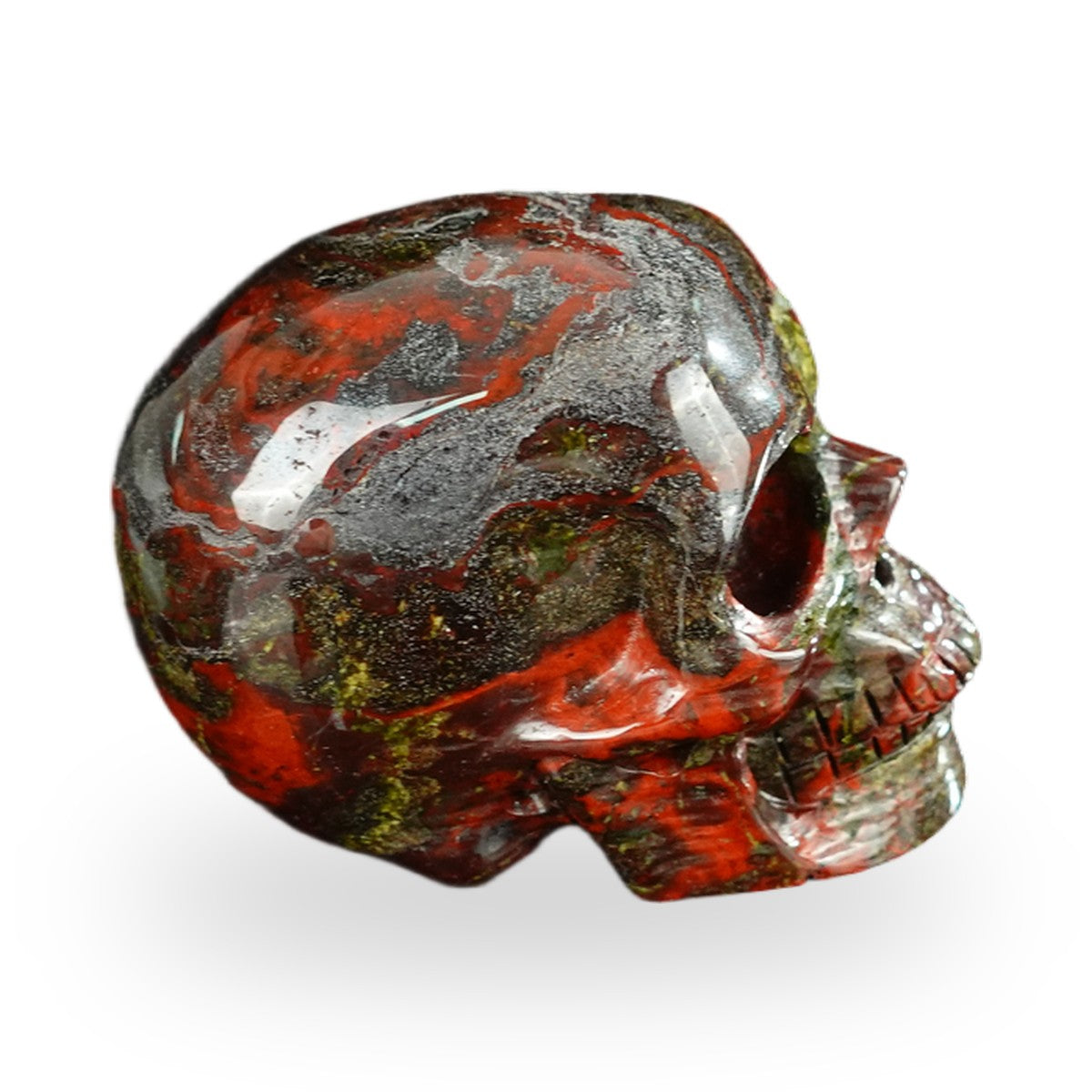 Dragon Blood Jasper crystal skull 2.2" SKH20DB05 photo 5
