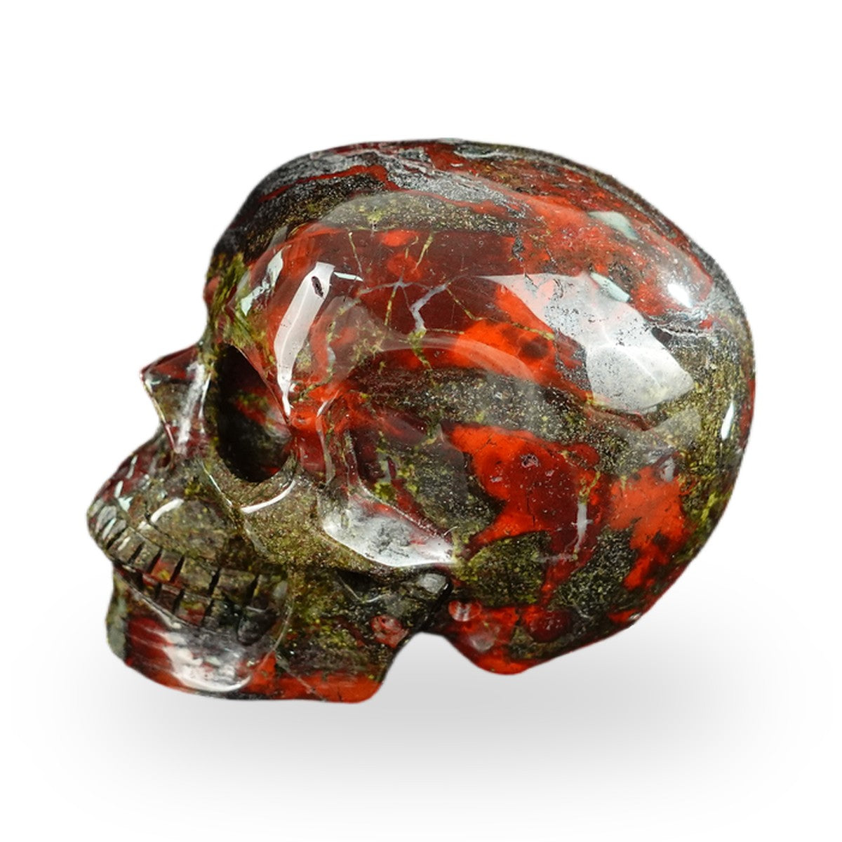 Dragon Blood Jasper crystal skull 2.2" SKH20DB05 photo 6