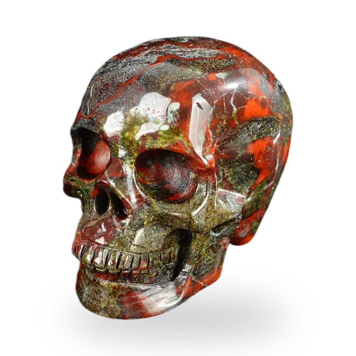 Dragon Blood Jasper crystal skull 2.2" SKH20DB05 photo 8
