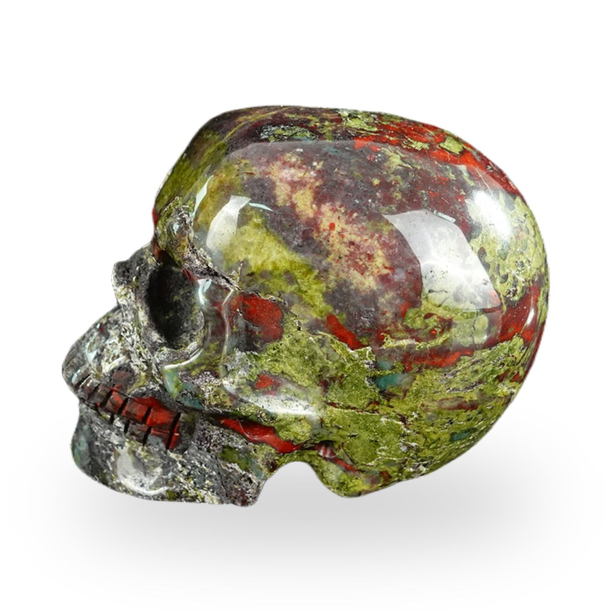 Dragon Blood Jasper crystal skull 2.2" SKH20DB06 photo 6