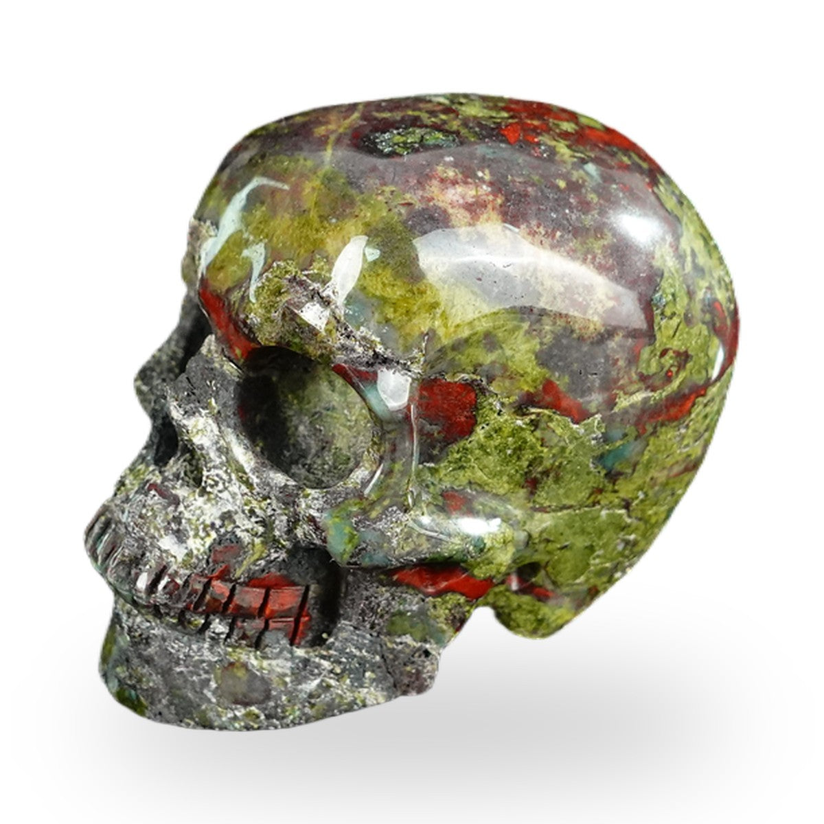 Dragon Blood Jasper crystal skull 2.2" SKH20DB06 photo 7