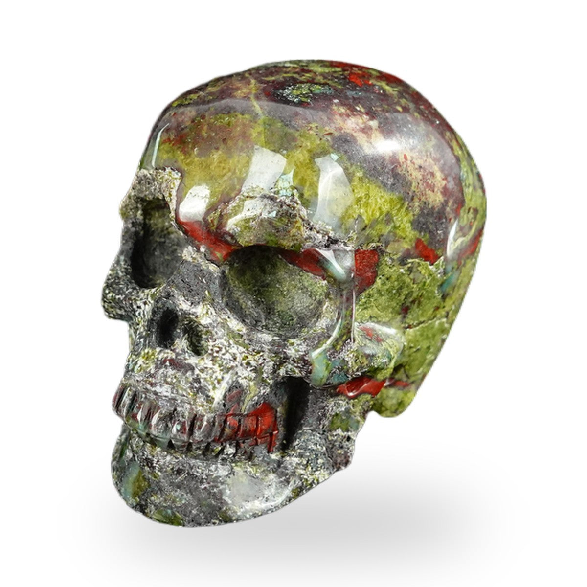 Dragon Blood Jasper crystal skull 2.2" SKH20DB06 photo 8