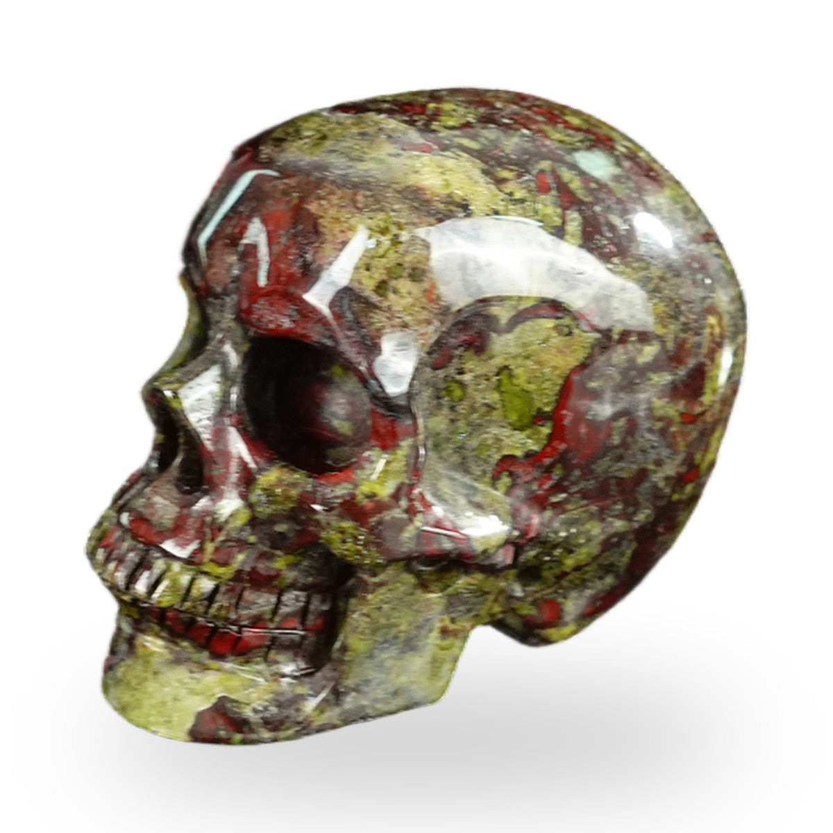 Dragon Blood Jasper crystal skull 2.2" SKH20DB07 photo 7