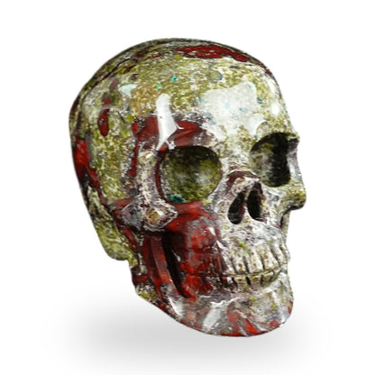 Dragon Blood Jasper crystal skull 2.2" SKH20DB08 photo 2
