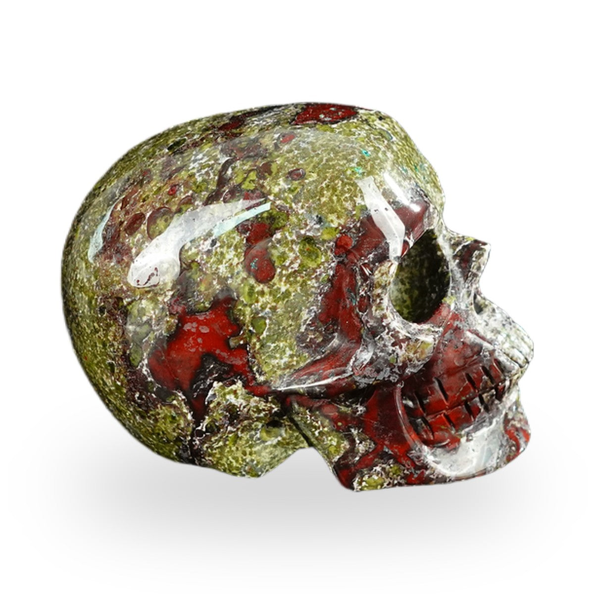 Dragon Blood Jasper crystal skull 2.2" SKH20DB08 photo 5