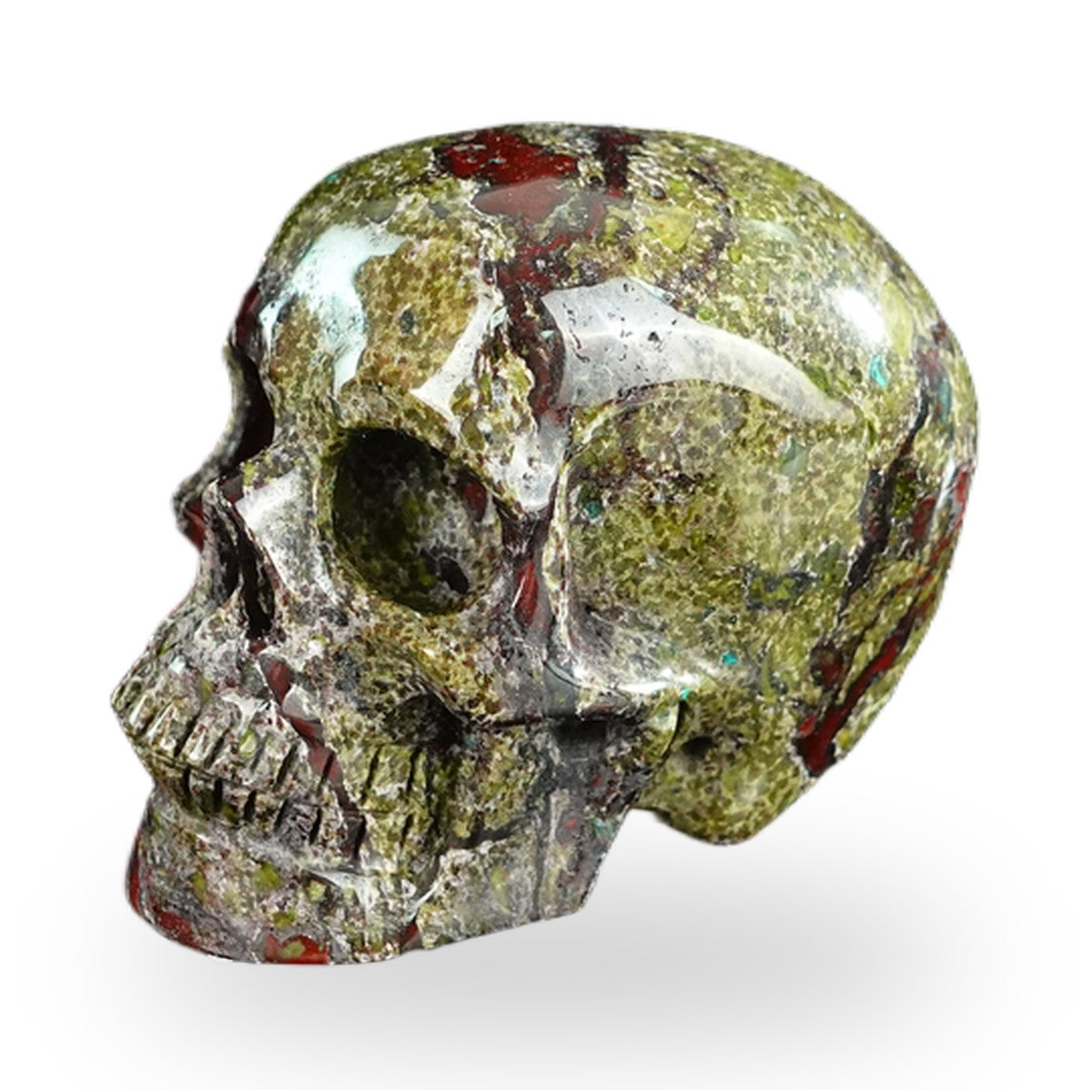Dragon Blood Jasper crystal skull 2.2" SKH20DB08 photo 7