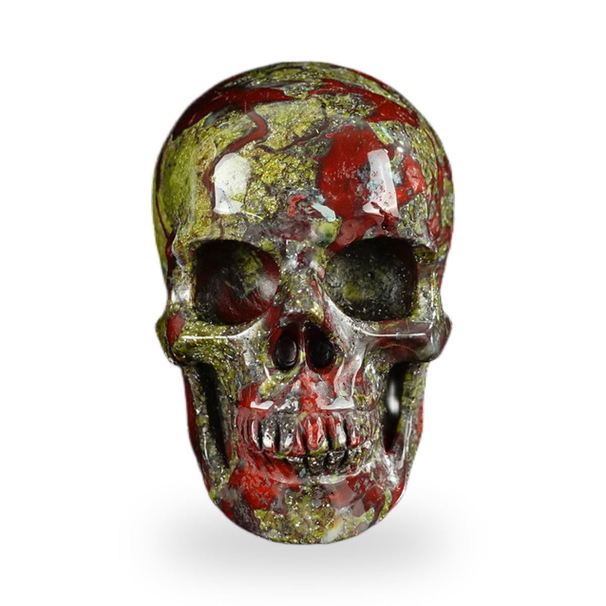 Dragon Blood Jasper crystal skull 2.2" SKH20DB09 photo 1