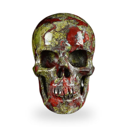 Dragon Blood Jasper crystal skull 2.2" SKH20DB09 photo 1