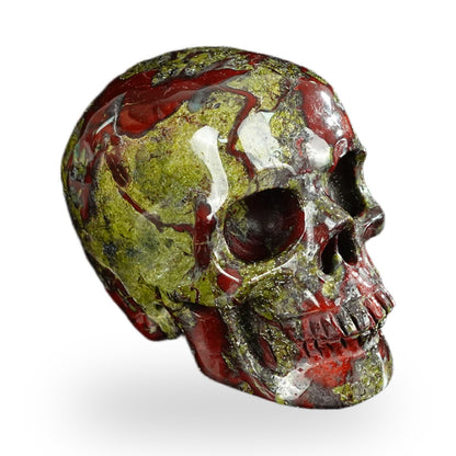 Dragon Blood Jasper crystal skull 2.2" SKH20DB09 photo 3