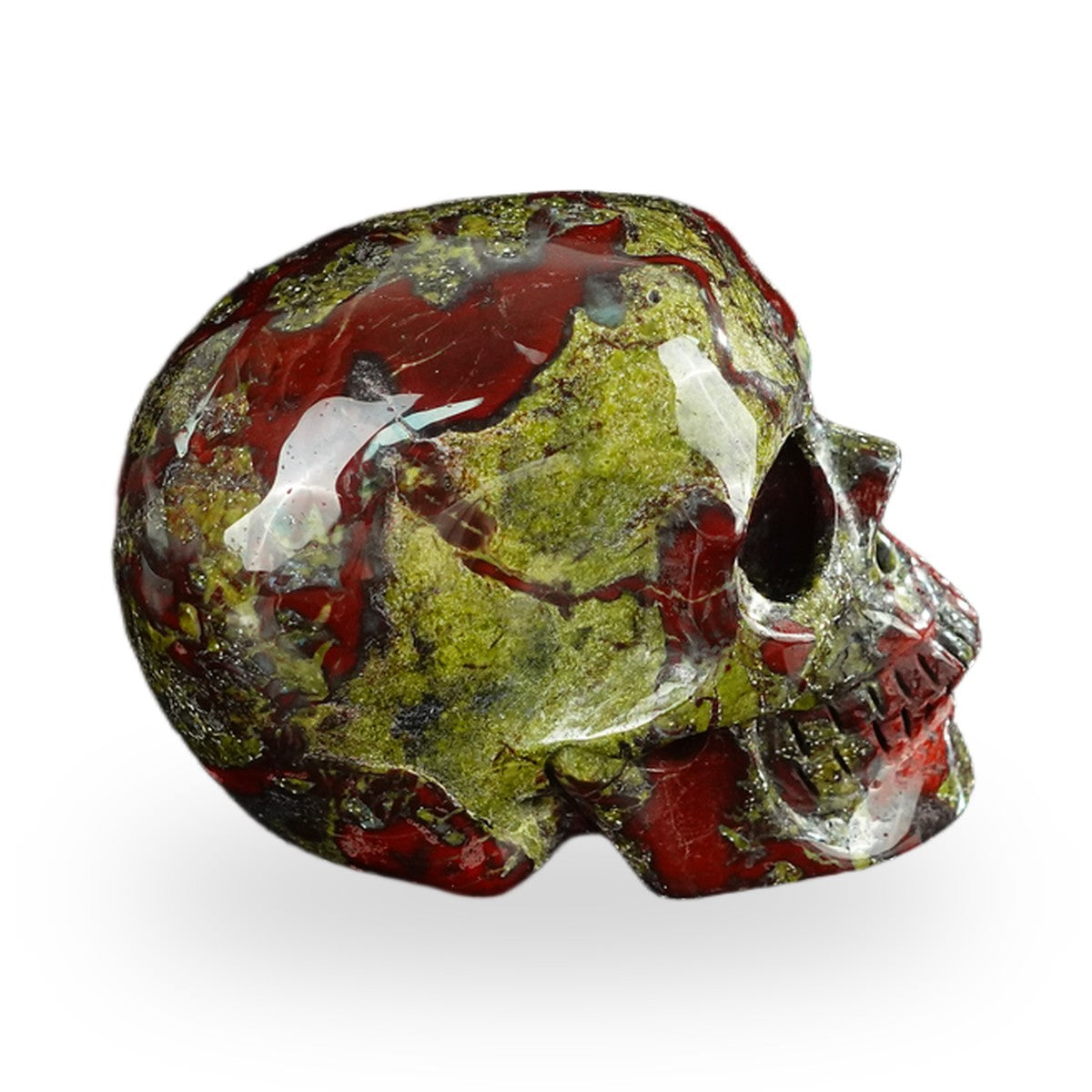 Dragon Blood Jasper crystal skull 2.2" SKH20DB09 photo 5