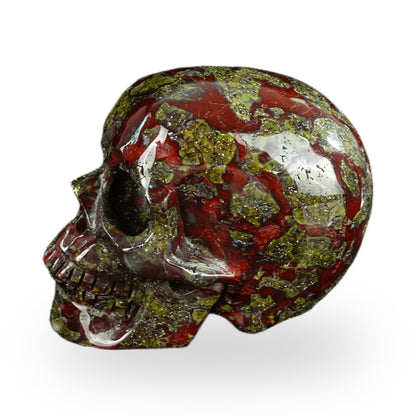 Dragon Blood Jasper crystal skull 2.2" SKH20DB09 photo 6