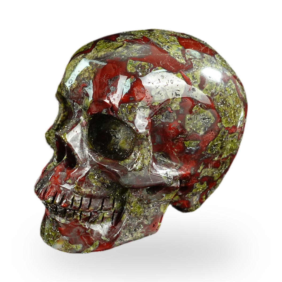 Dragon Blood Jasper crystal skull 2.2" SKH20DB09 photo 7