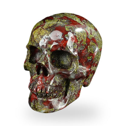 Dragon Blood Jasper crystal skull 2.2" SKH20DB09 photo 8