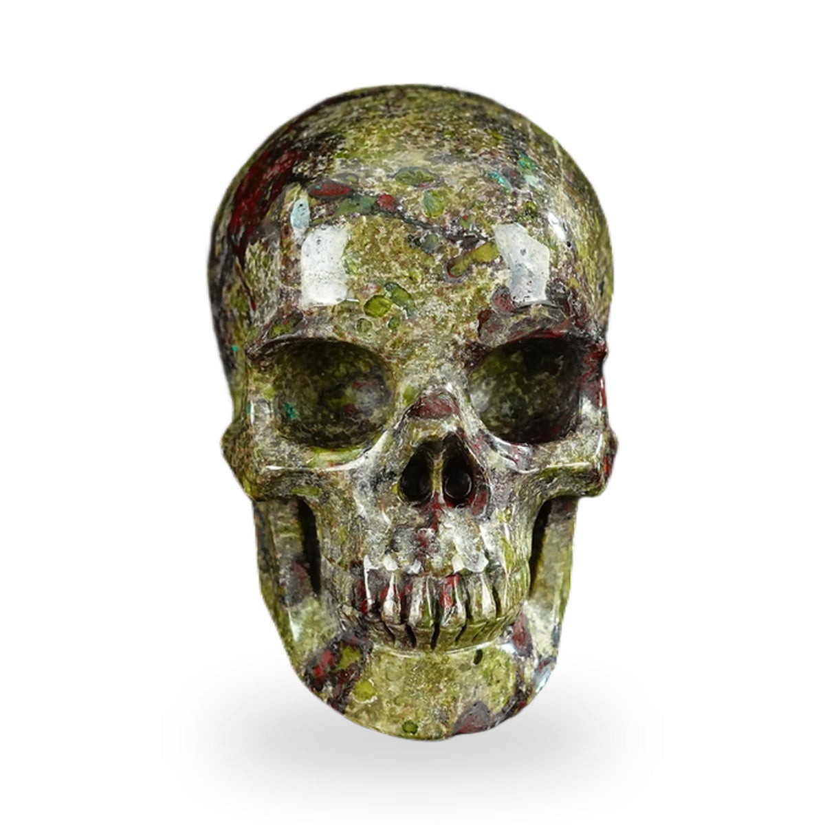 Dragon Blood Jasper crystal skull 2.2" SKH20DB10 photo 1