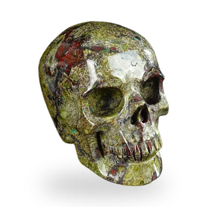 Dragon Blood Jasper crystal skull 2.2" SKH20DB10 photo 2