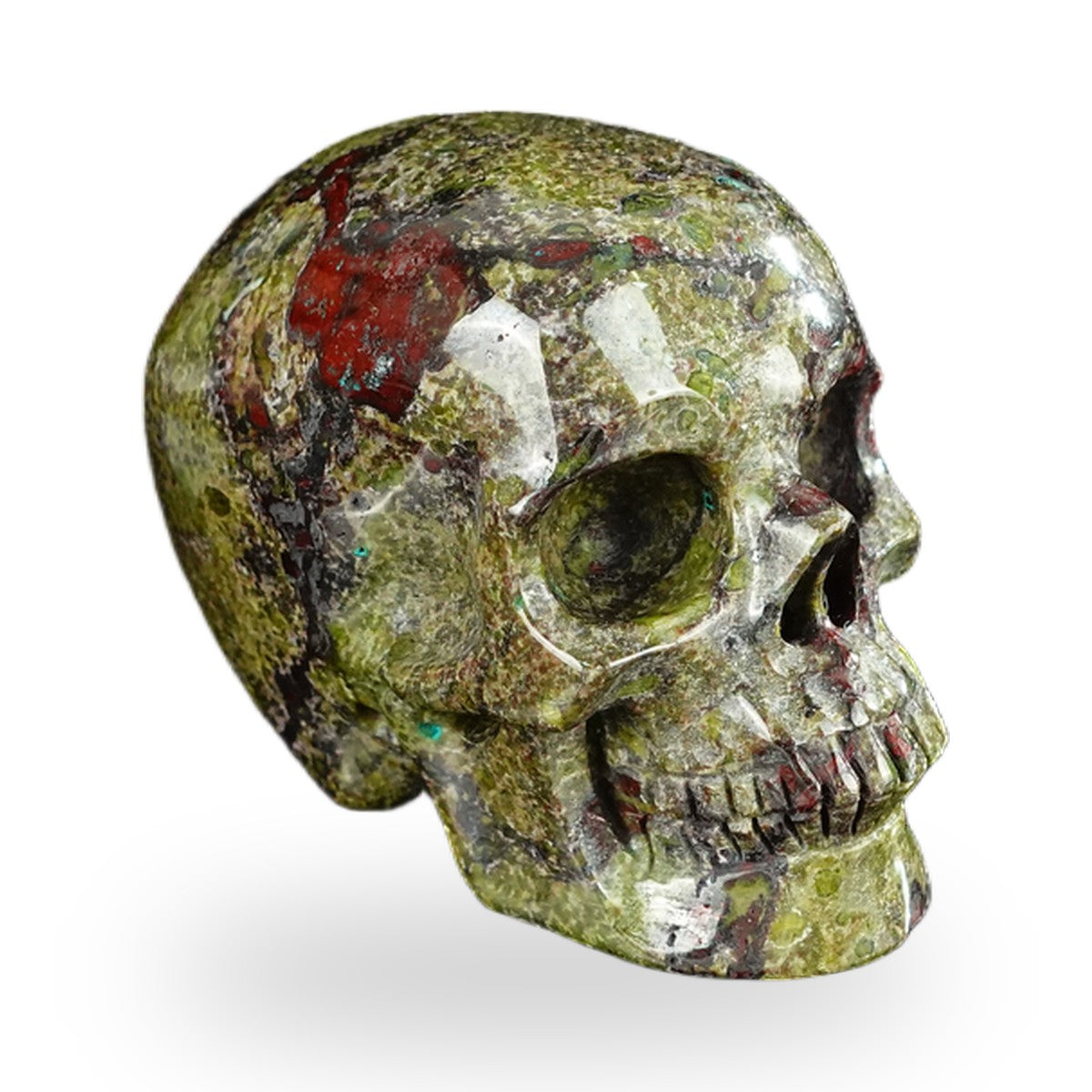 Dragon Blood Jasper crystal skull 2.2" SKH20DB10 photo 3