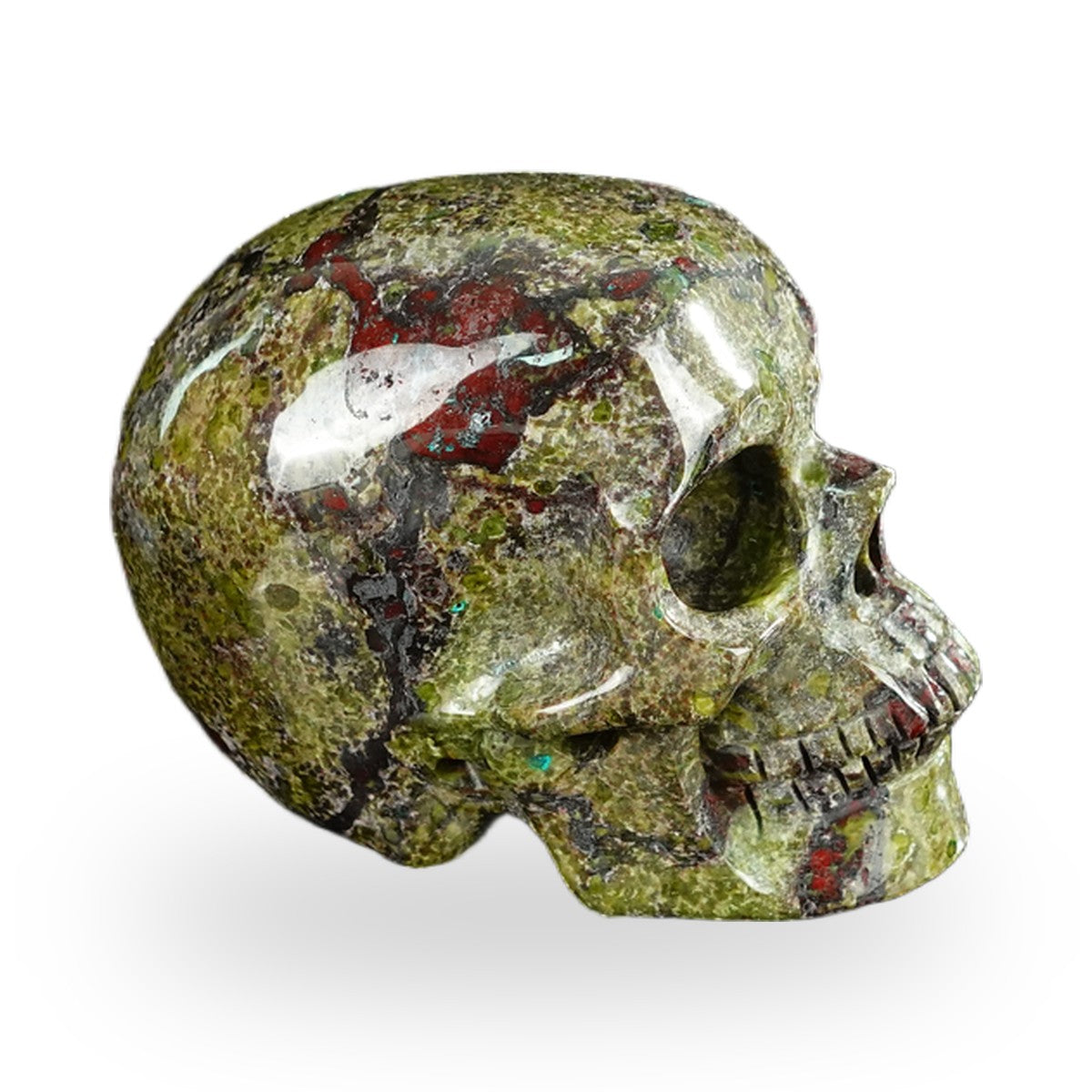 Dragon Blood Jasper crystal skull 2.2" SKH20DB10 photo 4