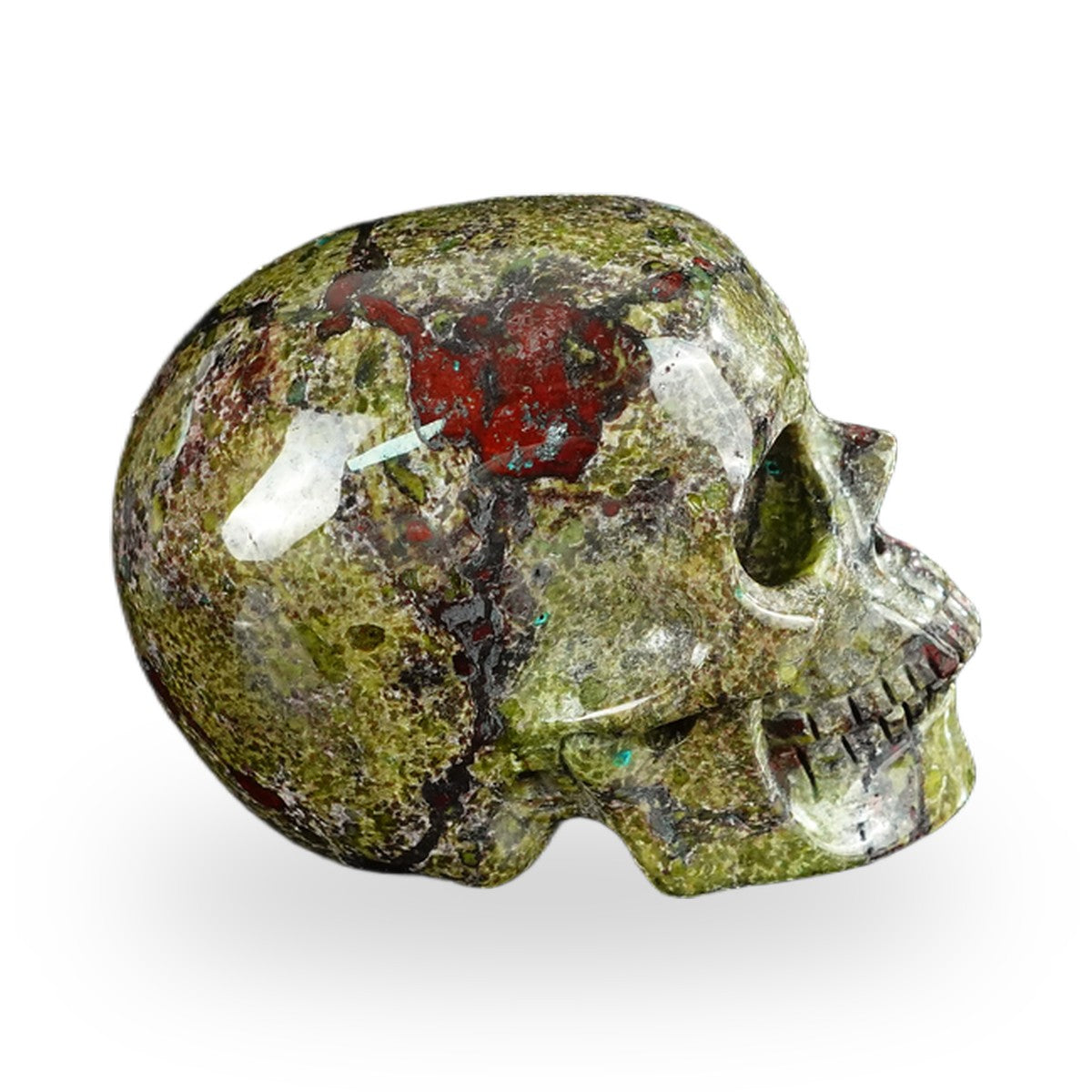 Dragon Blood Jasper crystal skull 2.2" SKH20DB10 photo 5