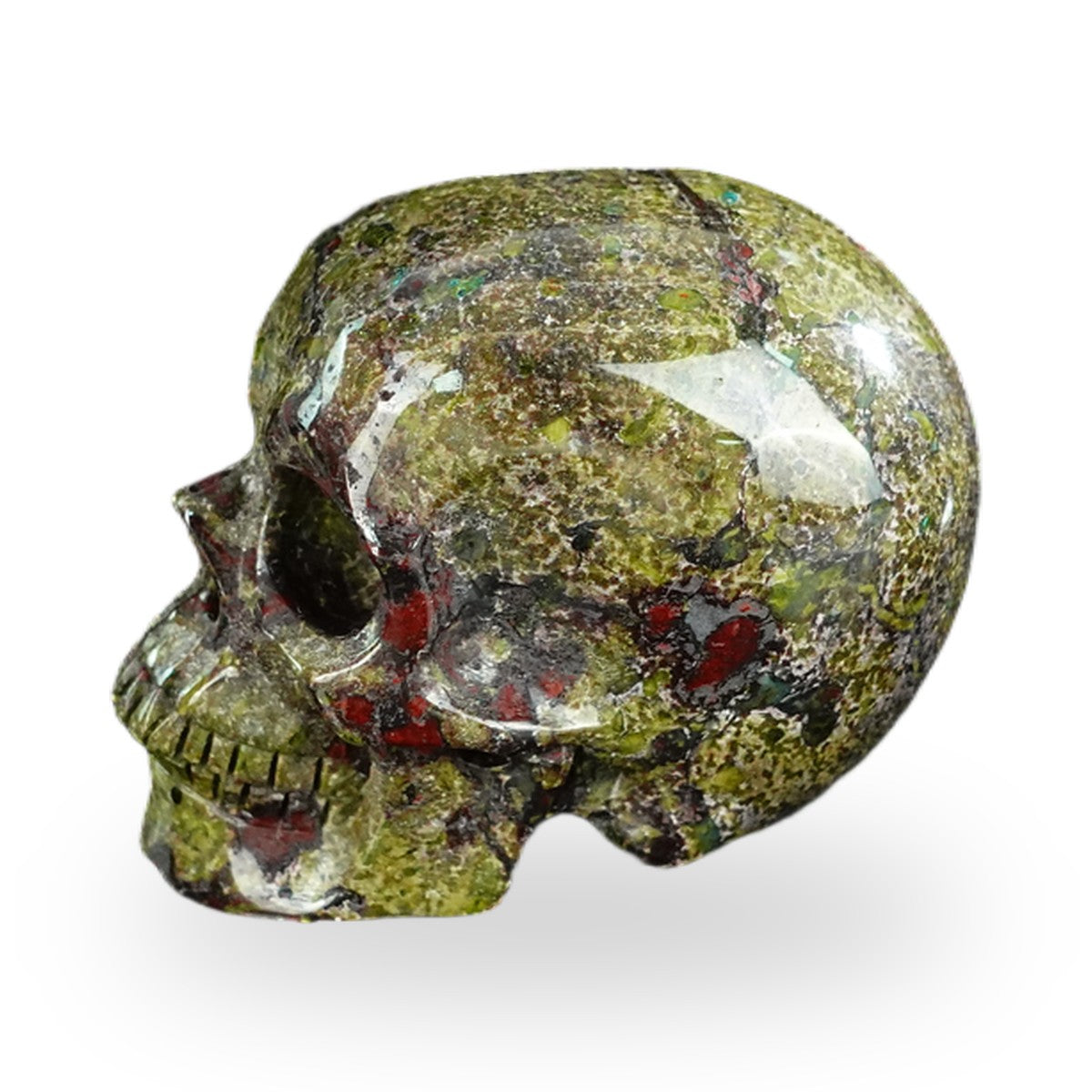 Dragon Blood Jasper crystal skull 2.2" SKH20DB10 photo 6