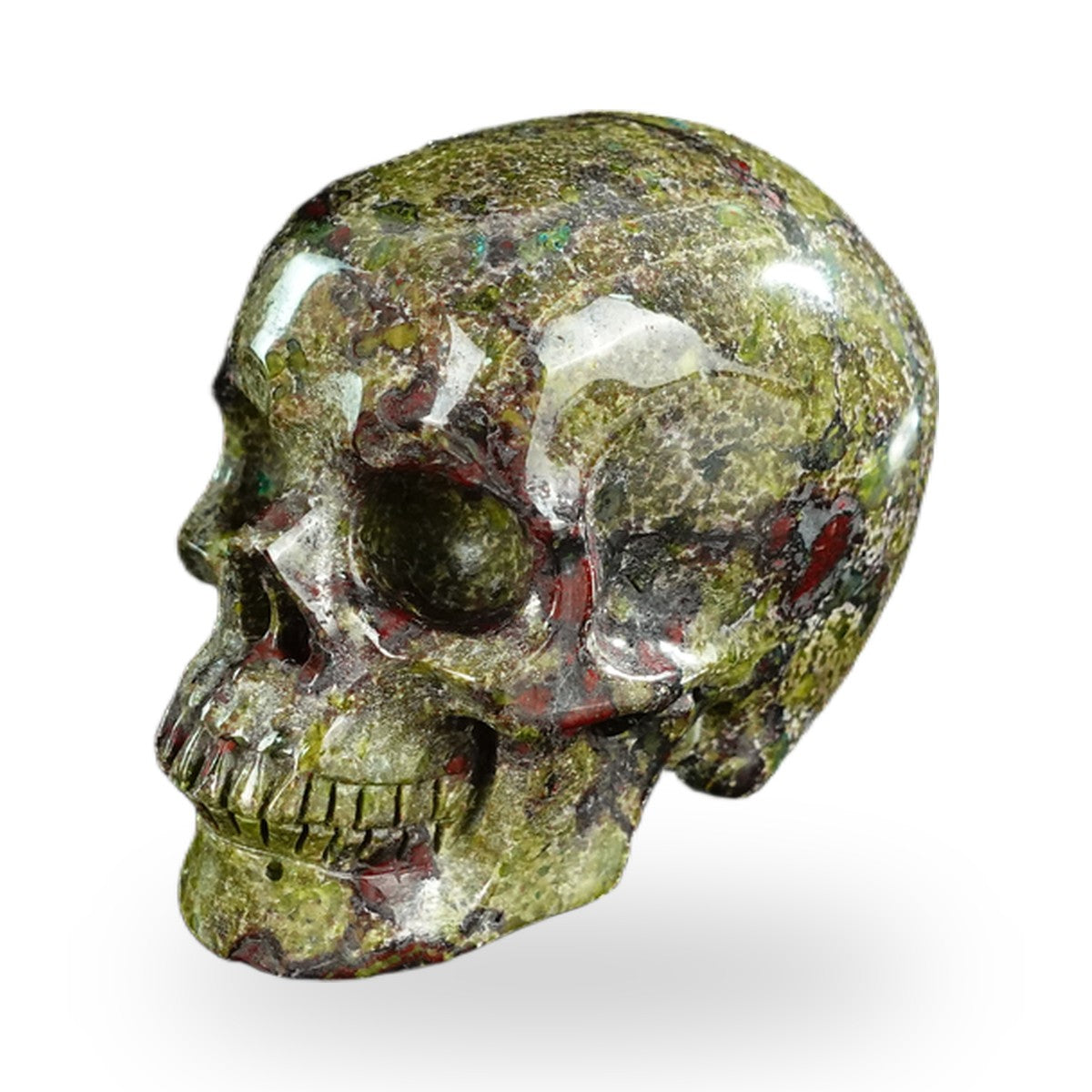 Dragon Blood Jasper crystal skull 2.2" SKH20DB10 photo 7