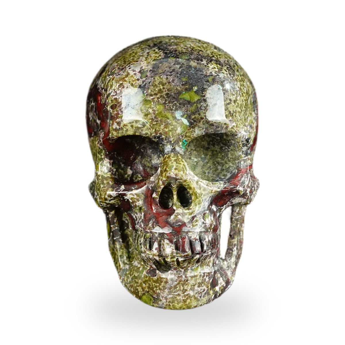 Dragon Blood Jasper crystal skull 2.2" SKH20DB11 photo 1