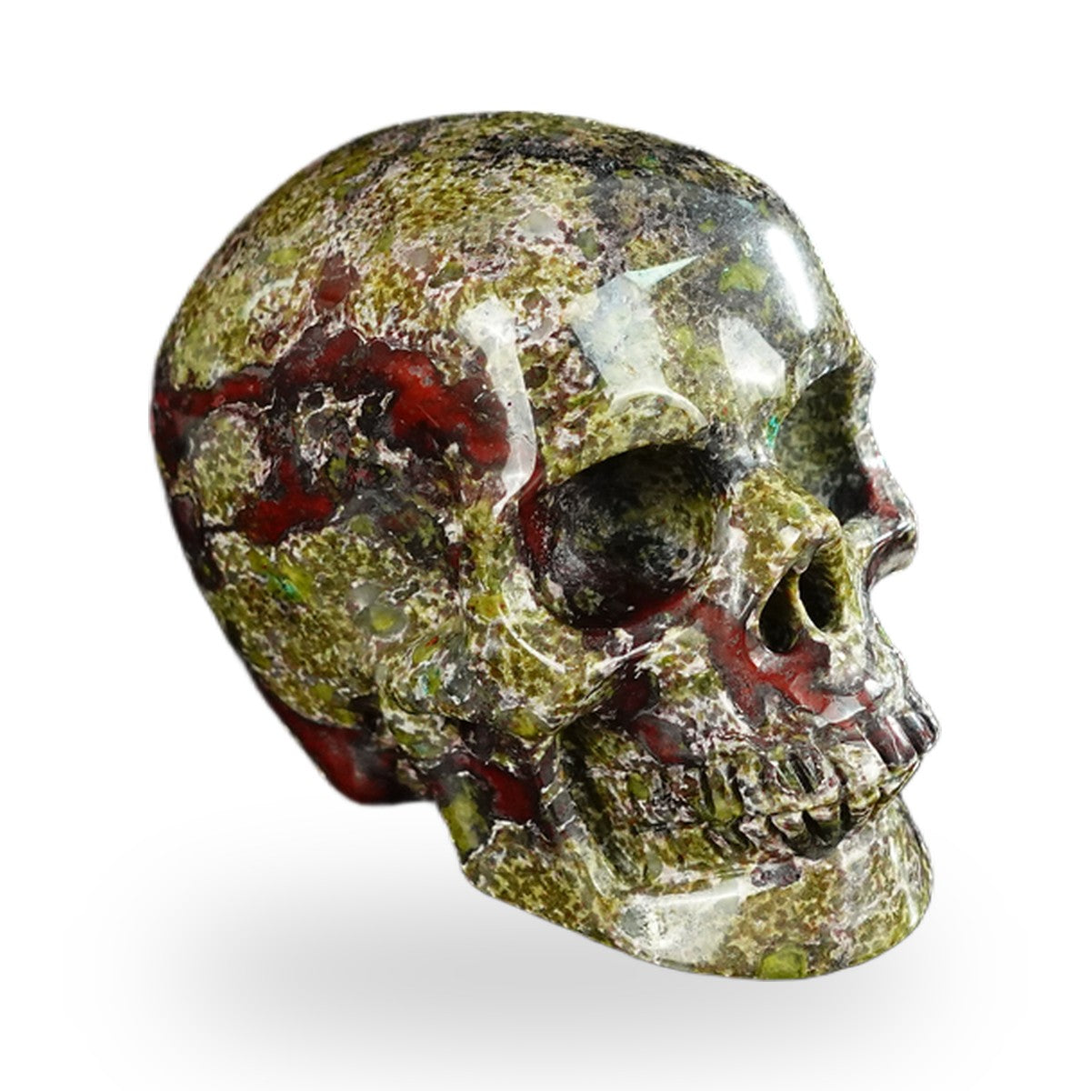 Dragon Blood Jasper crystal skull 2.2" SKH20DB11 photo 3