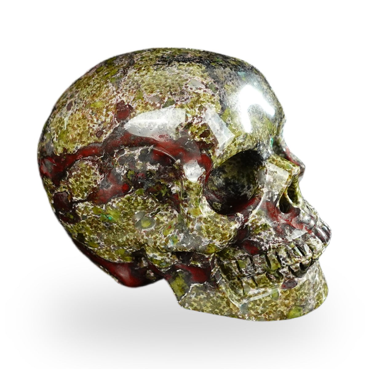 Dragon Blood Jasper crystal skull 2.2" SKH20DB11 photo 4