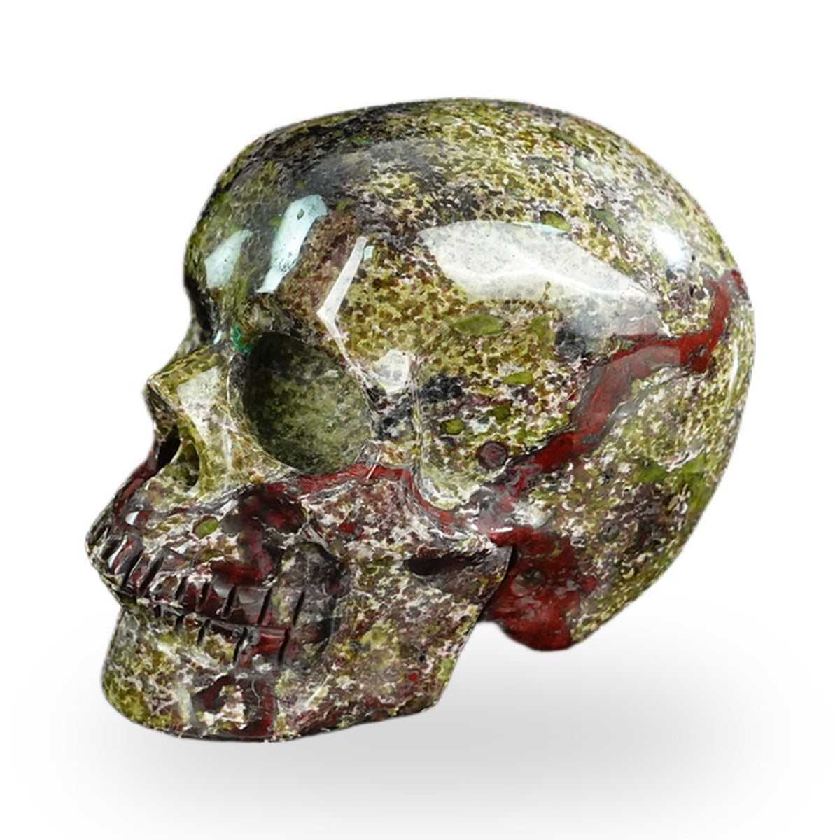 Dragon Blood Jasper crystal skull 2.2" SKH20DB11 photo 7