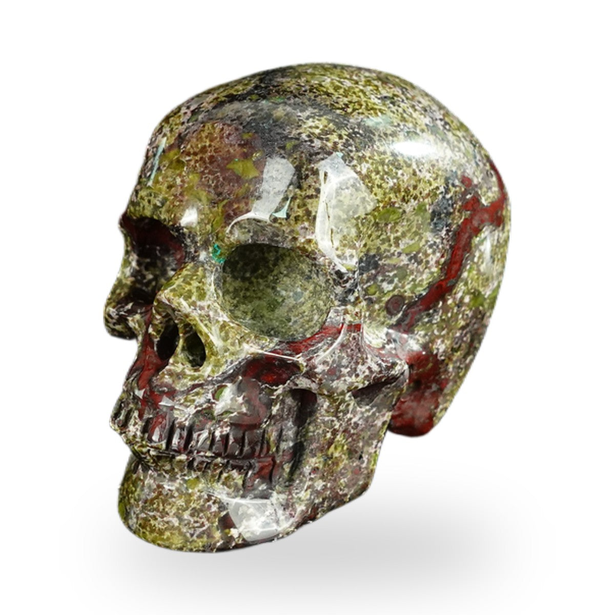 Dragon Blood Jasper crystal skull 2.2" SKH20DB11 photo 8