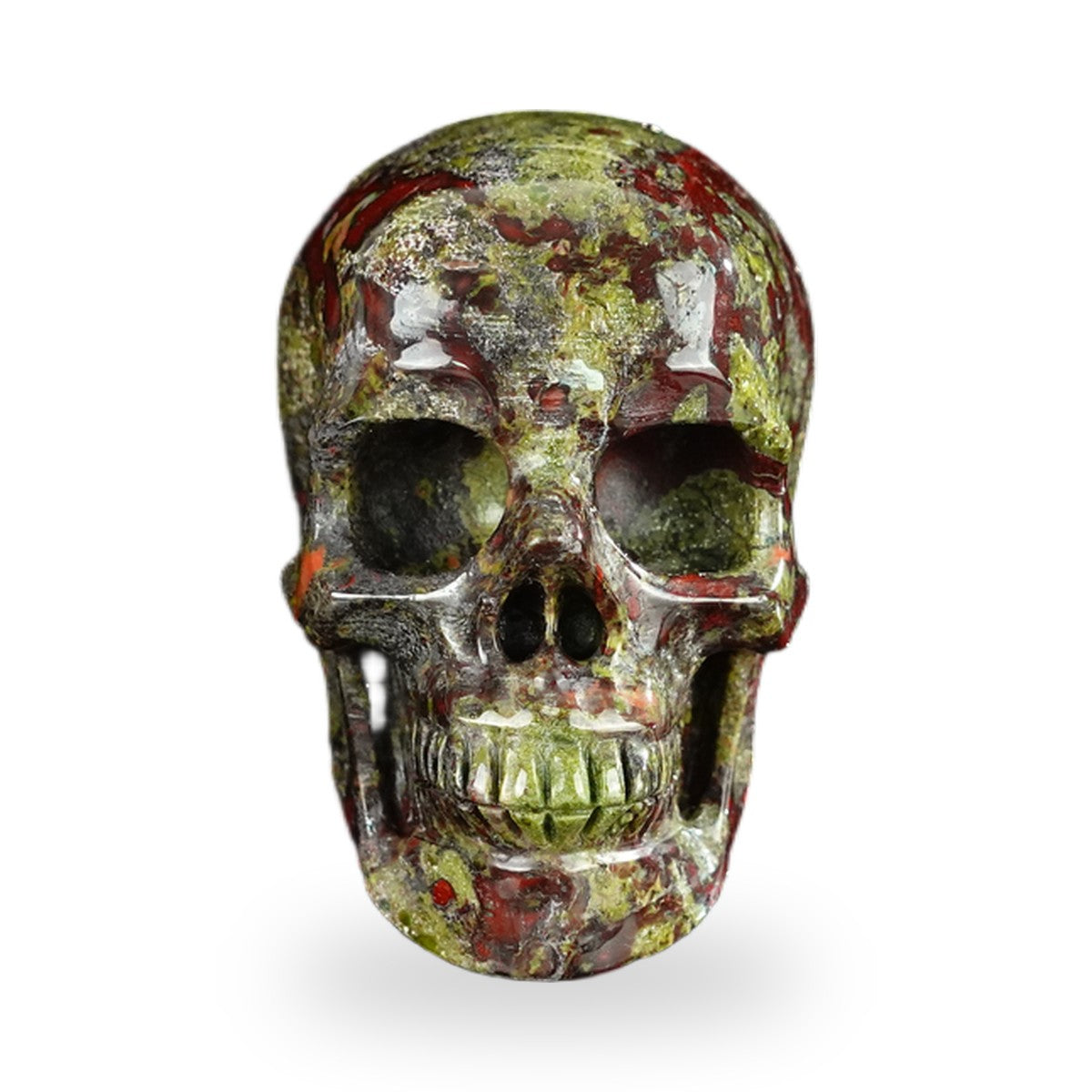 Dragon Blood Jasper crystal skull 2.2" SKH20DB12 photo 1