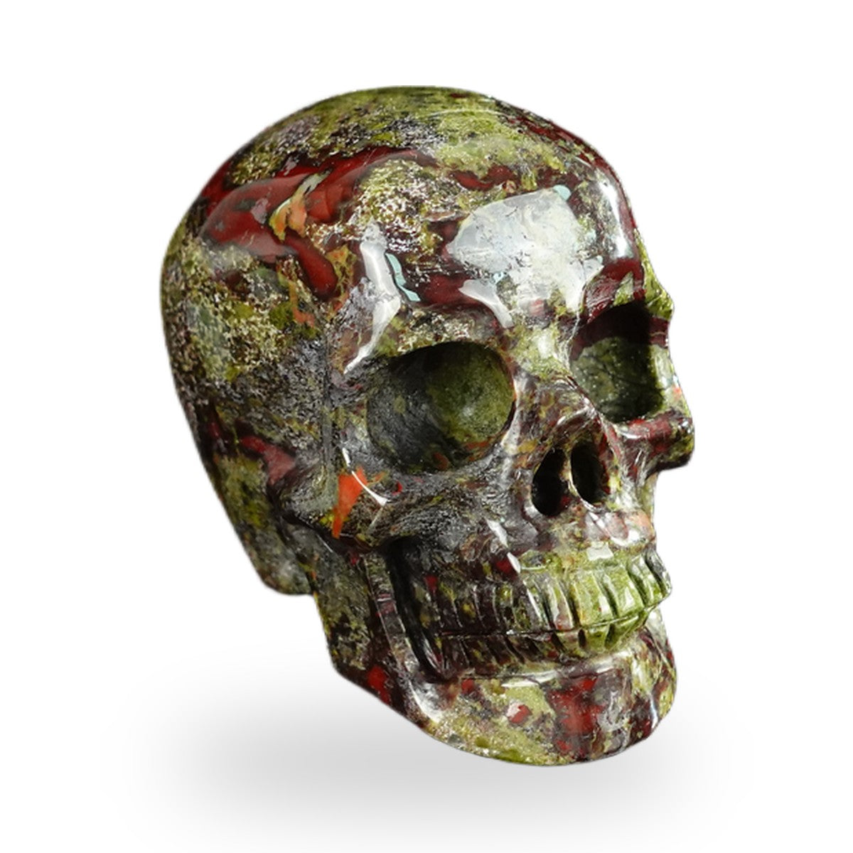 Dragon Blood Jasper crystal skull 2.2" SKH20DB12 photo 3