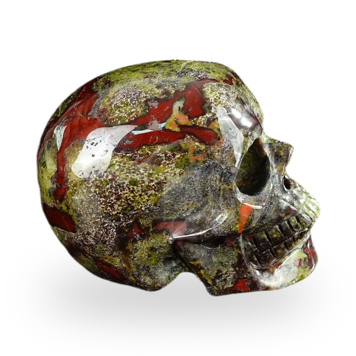 Dragon Blood Jasper crystal skull 2.2" SKH20DB12 photo 6