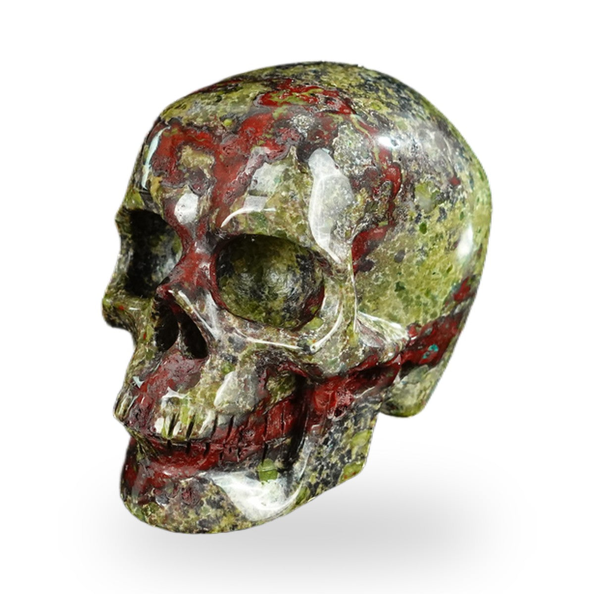 Dragon Blood Jasper crystal skull 2.2" SKH20DB13 photo 8