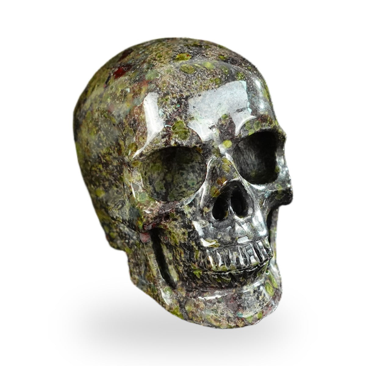 Dragon Blood Jasper crystal skull 2.2" SKH20DB14 photo 2