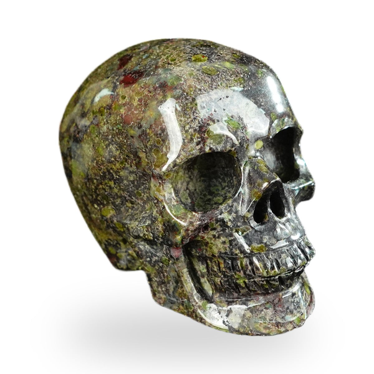 Dragon Blood Jasper crystal skull 2.2" SKH20DB14 photo 3
