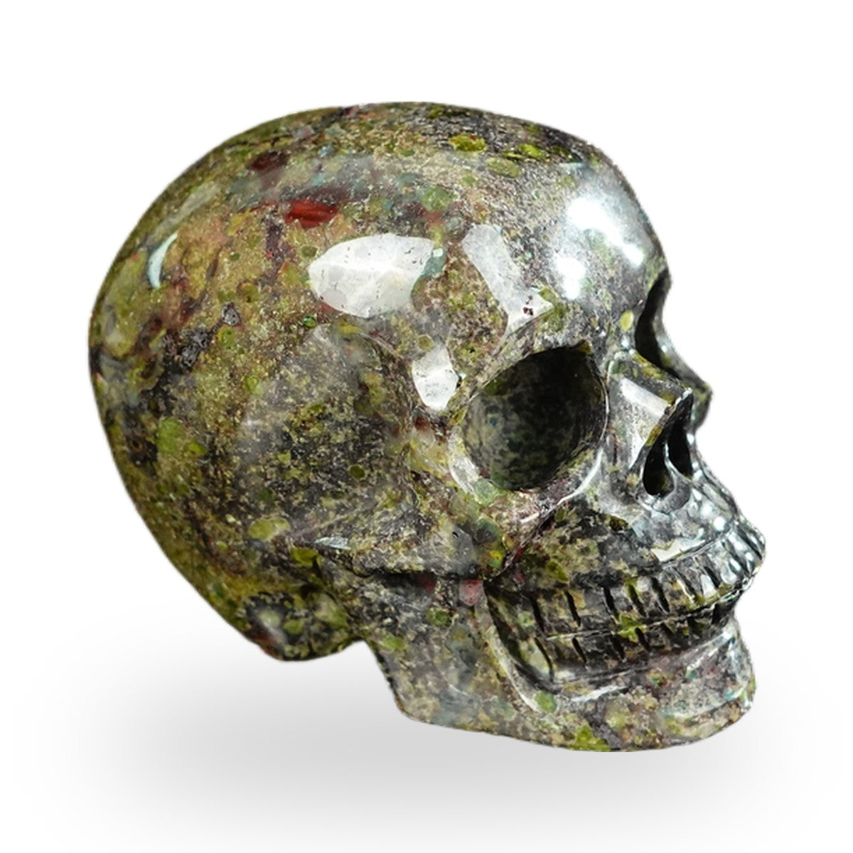 Dragon Blood Jasper crystal skull 2.2" SKH20DB14 photo 4