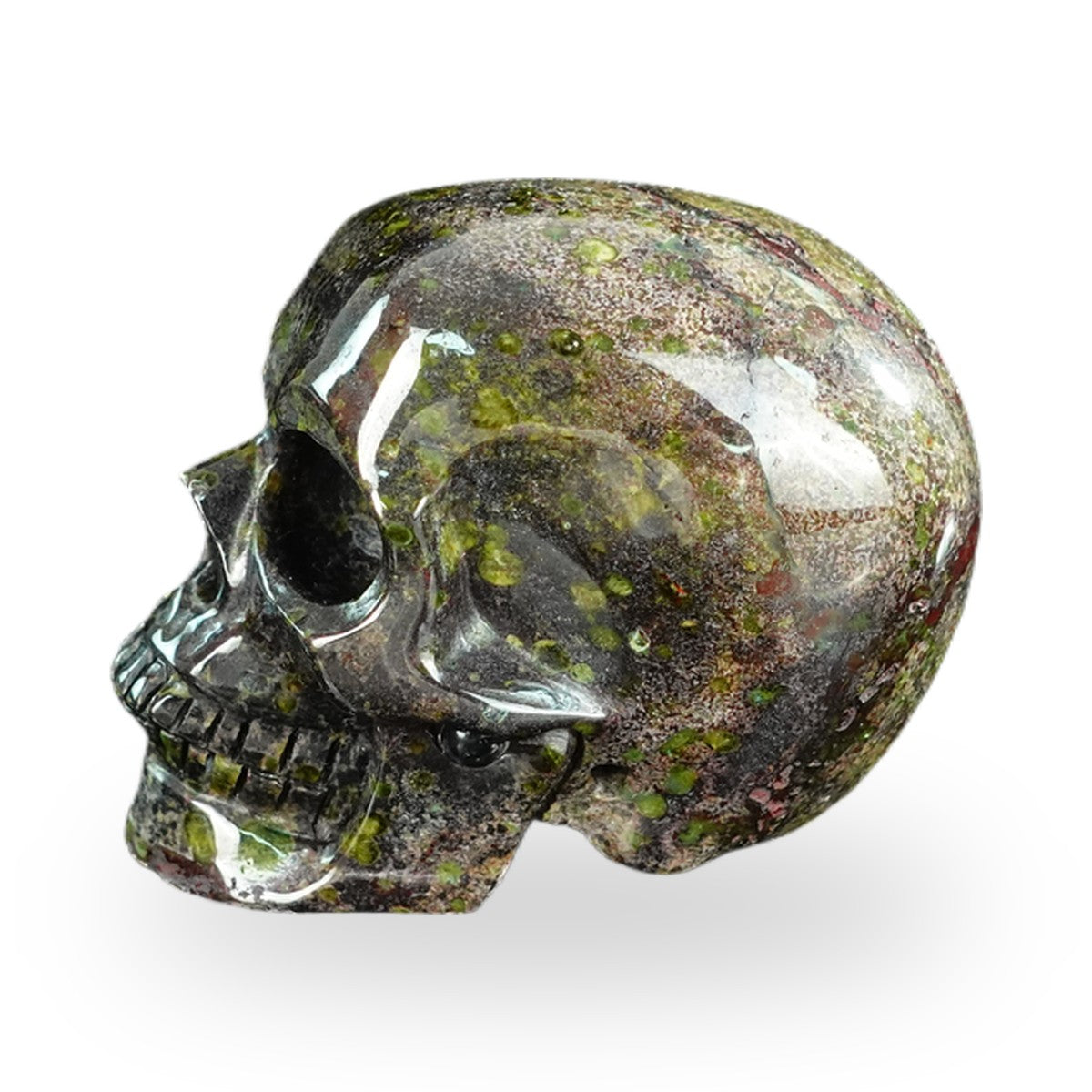 Dragon Blood Jasper crystal skull 2.2" SKH20DB14 photo 6