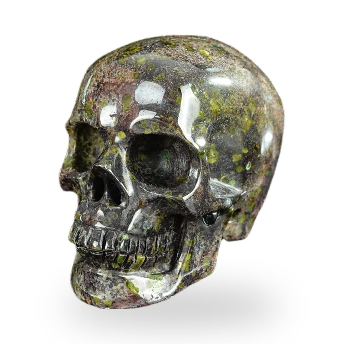 Dragon Blood Jasper crystal skull 2.2" SKH20DB14 photo 8