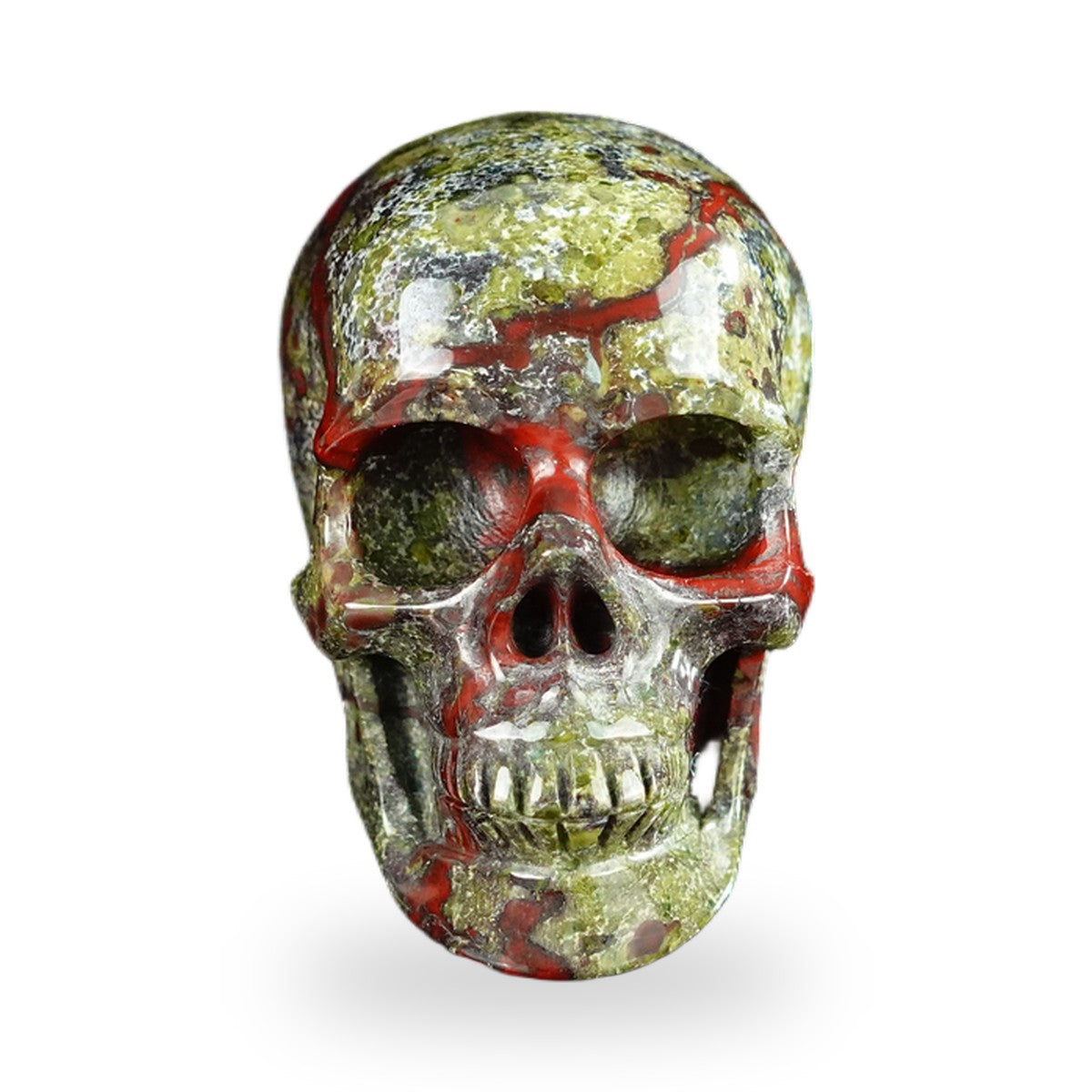 Dragon Blood Jasper crystal skull 2.2" SKH20DB15 photo 1