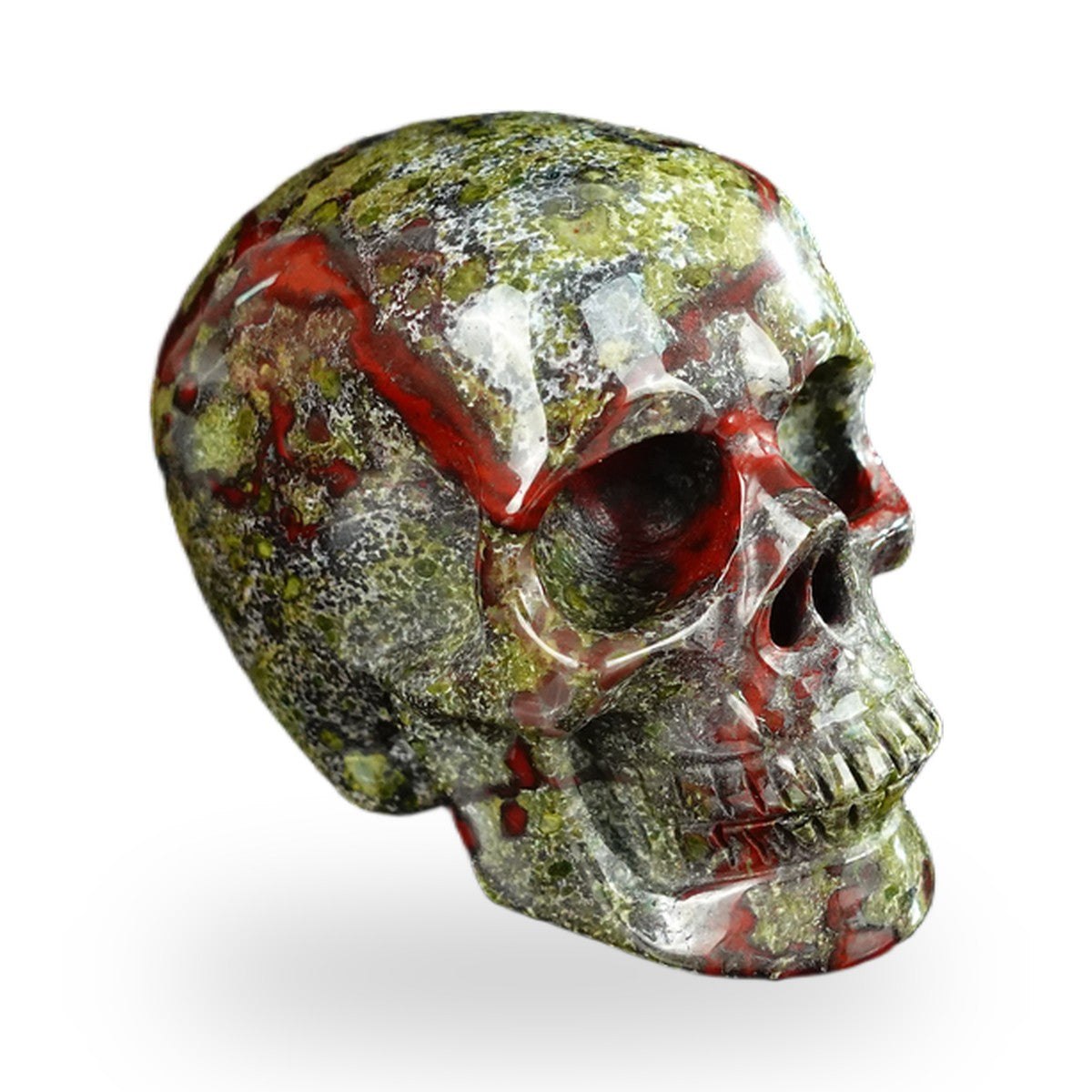 Dragon Blood Jasper crystal skull 2.2" SKH20DB15 photo 3