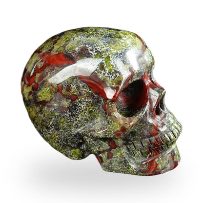 Dragon Blood Jasper crystal skull 2.2" SKH20DB15 photo 4