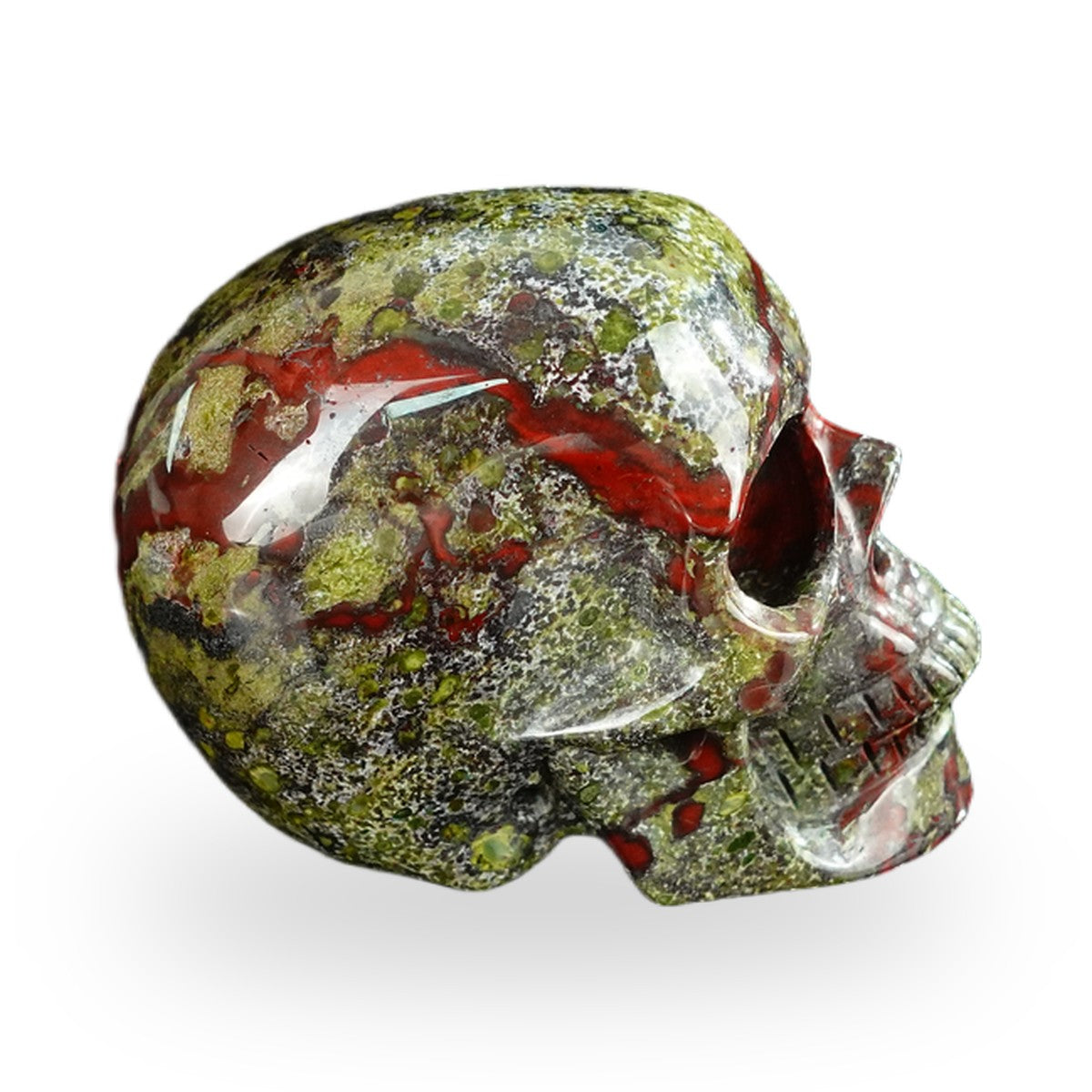 Dragon Blood Jasper crystal skull 2.2" SKH20DB15 photo 5