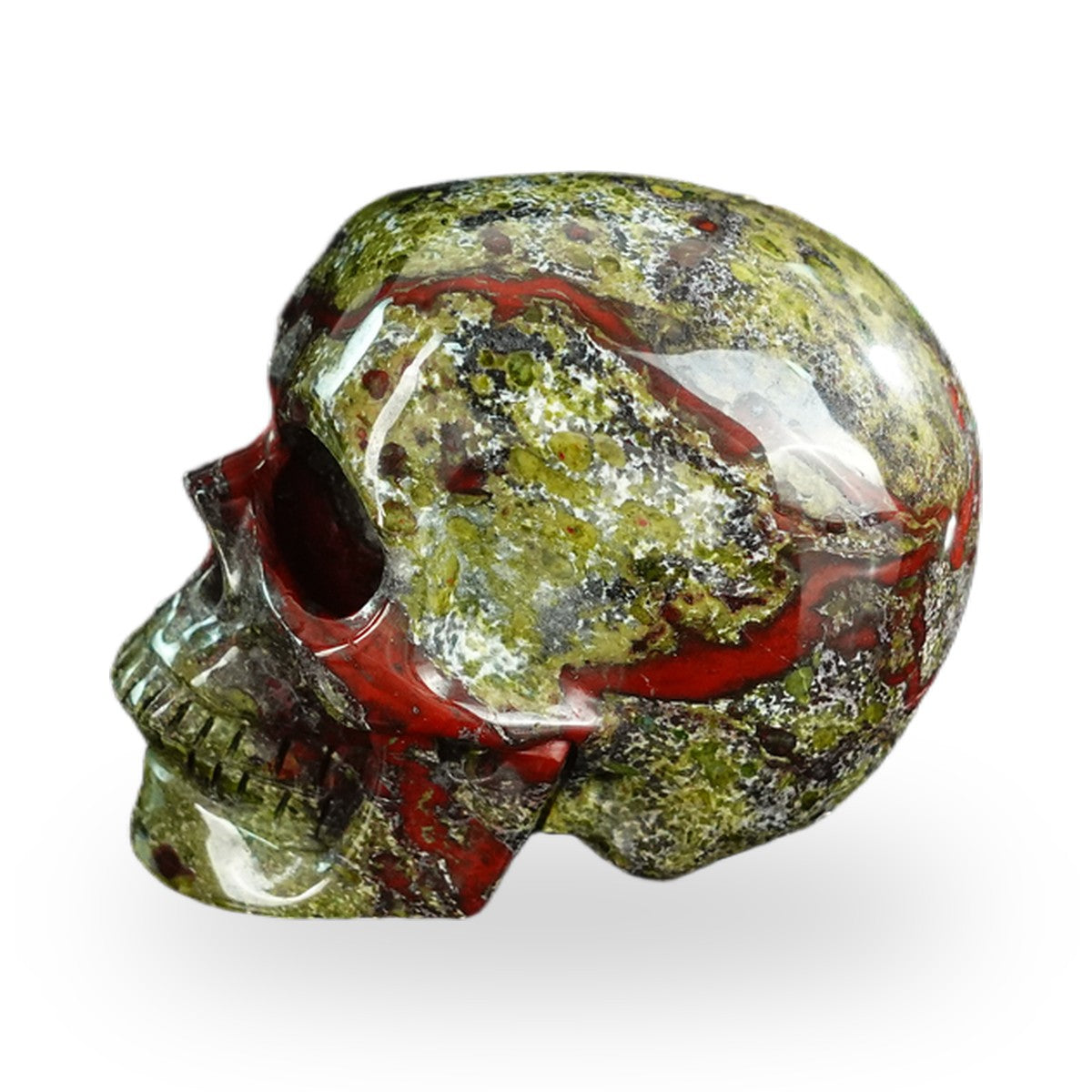 Dragon Blood Jasper crystal skull 2.2" SKH20DB15 photo 6